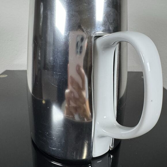 VTG Melitta Germany Porcelain Coffee Pot with Stainless Thermal Insulated Jug - Picture 6 of 16